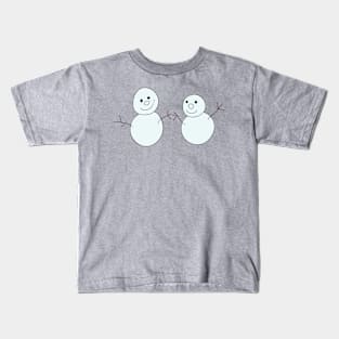 Snowman friends Kids T-Shirt